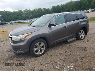 2015 Toyota Highlander Limited z VIN 5TDDKRFH0FS185279, wystawiony jako Copart lot #56802465 z przebiegiem 115 971 mil mil oraz Szkoda całkowita • Salvage title. Historia ofert i sprzedaży dostępna na DreamBid. Obrazek 1.