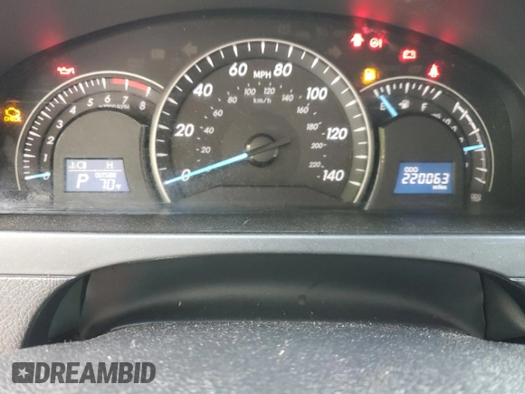 2012 Toyota Camry L with VIN 4T1BF1FK4CU124092, listed as a Copart auction lot 53513325 with 220,063 mi miles and Salvage Title. Bid and sale history available at DreamBid. Image 9.