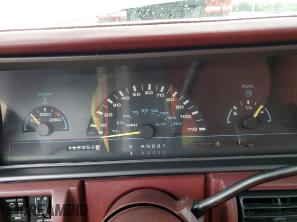 1992 Oldsmobile Cutlass z VIN 1G3AL54N4N6438104, wystawiony jako Copart lot #74415204 z przebiegiem 118 459 mil mil oraz Szkody całkowita. Historia ofert i sprzedaży dostępna na DreamBid. Obrazek 9.