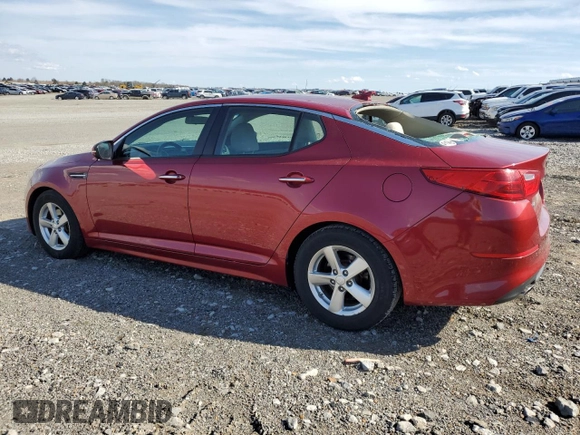 2015 Kia Optima LX with VIN 5XXGM4A70FG487309, listed as a Copart auction lot 50470835 with 96,517 mi miles and Salvage Title. Bid and sale history available at DreamBid. Image 2.