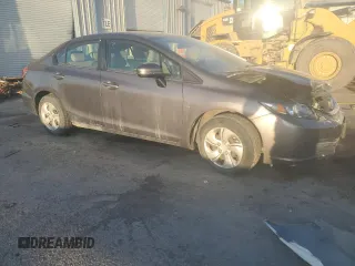 2014 Honda Civic Sedan LX with VIN 19XFB2F51EE010991, listed as a Copart auction lot 49179625 with 28,056 mi miles and Salvage Title. Bid and sale history available at carsss.com. Image 4.