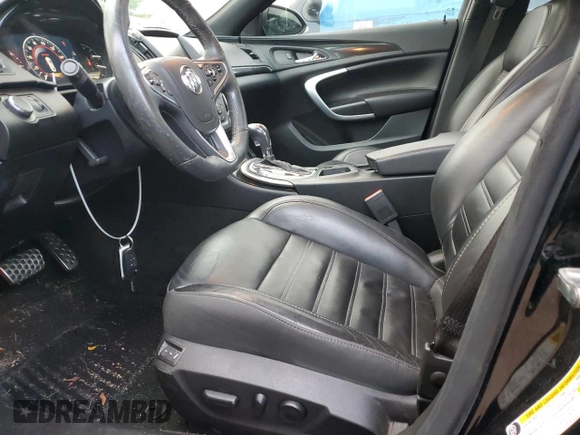 2014 Buick Regal GS with VIN 2G4GU5GX9E9221804, listed as a Copart auction lot 80933674 with 89,666 mi miles and Salvage Title. Bid and sale history available at DreamBid. Image 7.