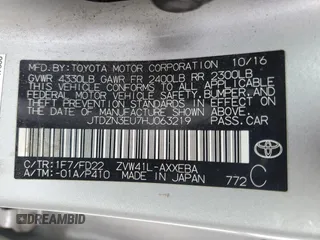2017 Toyota Prius Two z VIN JTDZN3EU7HJ063219, wystawiony jako Copart lot #51659305 z przebiegiem 205 652 mil mil oraz Szkoda całkowita • Salvage title. Historia ofert i sprzedaży dostępna na DreamBid. Obrazek 13.