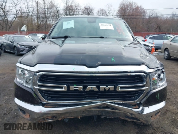 2019 Ram 1500 Big Horn with VIN 1C6SRFFT6KN623770, listed as a IAAI auction lot 41887518 with 46,917 mi miles and . Bid and sale history available at DreamBid. Image 12.