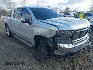 2019 Chevrolet Silverado 1500 LTZ with VIN 1GCUYGELXKZ154980, listed as a IAAI auction lot 41687643 with 139,023 mi miles and . Bid and sale history available at DreamBid. Image 1.