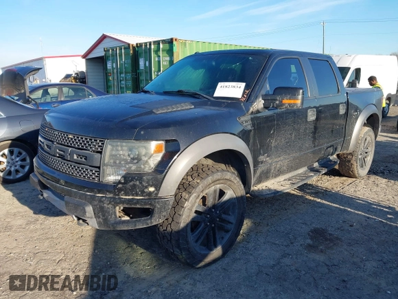 2014 Ford F-150 SVT Raptor with VIN 1FTFW1R60EFC90847, listed as a IAAI auction lot 41823834 with 169,549 mi miles and . Bid and sale history available at carsss.com. Image 2.