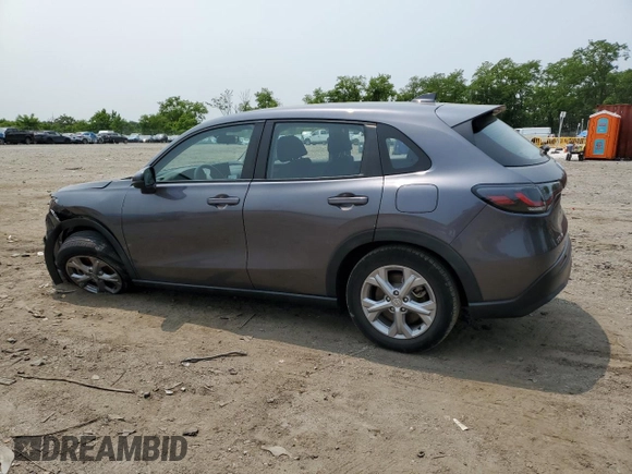 2023 Honda HR-V LX with VIN 3CZRZ2H30PM707821, listed as a Copart auction lot 59532385 with 44,385 mi miles and Salvage title. Bid and sale history available at DreamBid. Image 2.