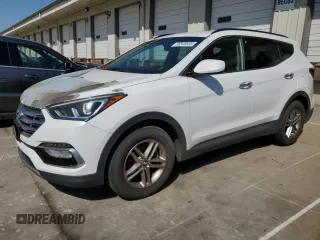 2017 Hyundai Santa Fe 2.4L z VIN 5NMZUDLB4HH013992, wystawiony jako Copart lot #56549605 z przebiegiem 108 644 mil mil oraz Czysty tytuł • Clean title. Historia ofert i sprzedaży dostępna na DreamBid. Obrazek 1.