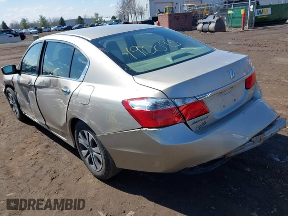2015 Honda Accord LX with VIN 1HGCR2F32FA190095, listed as a IAAI auction lot 42020063 with 74,340 mi miles. Bid and sale history available at carsss.com. Image 3.