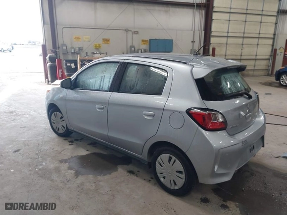 2022 Mitsubishi Mirage ES with VIN ML32AUHJ0NH002031, listed as a IAAI auction lot 41654897 with 42,863 mi miles. Bid and sale history available at carsss.com. Image 3.