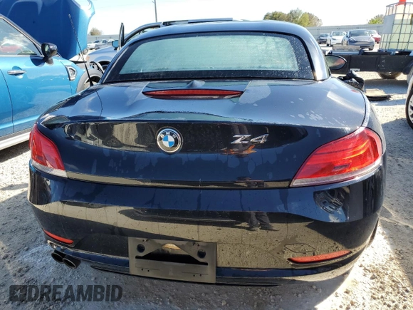 2009 BMW Z4 sDrive30i with VIN WBALM53539E161655, listed as a Copart auction lot 78977474 with 0 mi miles and Salvage Title. Bid and sale history available at carsss.com. Image 6.