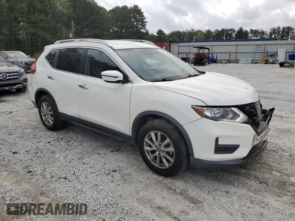 2017 Nissan Rogue S with VIN KNMAT2MV7HP582999, listed as a Copart auction lot 51556185 with 151,534 mi miles and Salvage Title. Bid and sale history available at carsss.com. Image 4.