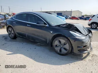 2019 Tesla Model 3 Mid Range with VIN 5YJ3E1EA9KF193033, listed as a Copart auction lot 51225195 with 72,722 mi miles and Salvage Title. Bid and sale history available at DreamBid. Image 4.