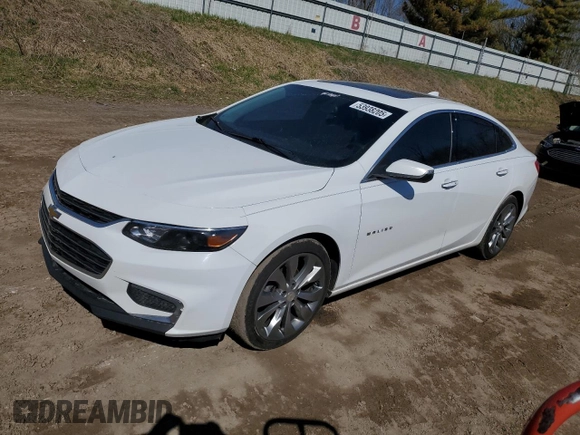 2016 Chevrolet Malibu Premier with VIN 1G1ZH5SX3GF344784, listed as a Copart auction lot 53938205 with 202,232 mi miles and Clean Title. Bid and sale history available at DreamBid. Image 1.