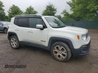 2016 Jeep Renegade Limited with VIN ZACCJBDT4GPC75207, listed as a Copart auction lot 57262285 with 119,336 mi miles and Clean title. Bid and sale history available at DreamBid. Image 4.