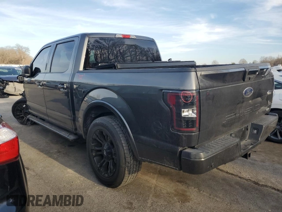 2018 Ford F-150 XL with VIN 1FTEW1EG5JFA40735, listed as a Copart auction lot 46301115 with 122,463 mi miles and Salvage Title. Bid and sale history available at carsss.com. Image 2.