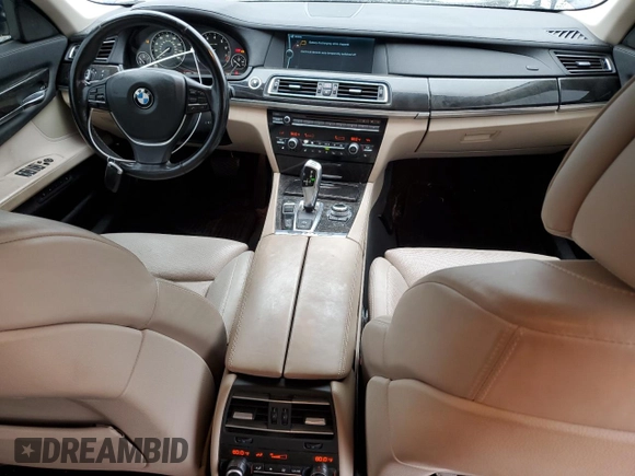 2012 BMW 7 Series 750Li xDrive with VIN WBAKC8C53CC435472, listed as a Copart auction lot 58599105 with 114,685 mi miles and Clean title. Bid and sale history available at DreamBid. Image 8.