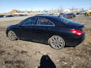 2018 Mercedes-Benz CLA 250 with VIN WDDSJ4GB9JN569279, listed as a Copart auction lot 43084154 with 43,926 mi miles and . Bid and sale history available at DreamBid. Image 2.
