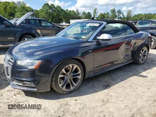 2013 Audi S5 Prestige with VIN WAUVGAFHXDN005085, listed as a Copart auction lot 69060314 with 74,903 mi miles and Salvage Title. Bid and sale history available at carsss.com. Image 1.