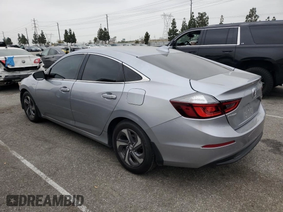 2019 Honda Insight EX with VIN 19XZE4F56KE030293, listed as a Copart auction lot 53173455 with 196,656 mi miles and Salvage Title. Bid and sale history available at carsss.com. Image 2.