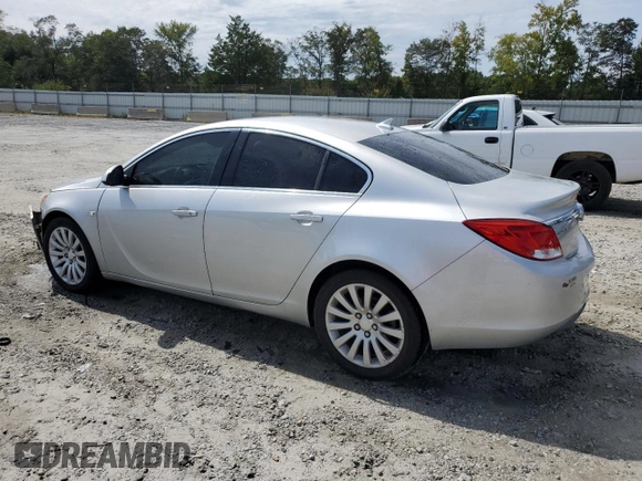 2011 Buick Regal CXL RL1 with VIN W04GN5EC3B1114310, listed as a Copart auction lot 69972924 with 201,928 mi miles and Salvage Title. Bid and sale history available at carsss.com. Image 2.