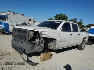 2014 Chevrolet Silverado 1500 Work Truck with VIN 3GCUKPEC2EG247868, listed as a Copart auction lot 45210595 with 136,836 mi miles and Salvage Title. Bid and sale history available at carsss.com. Image 1.
