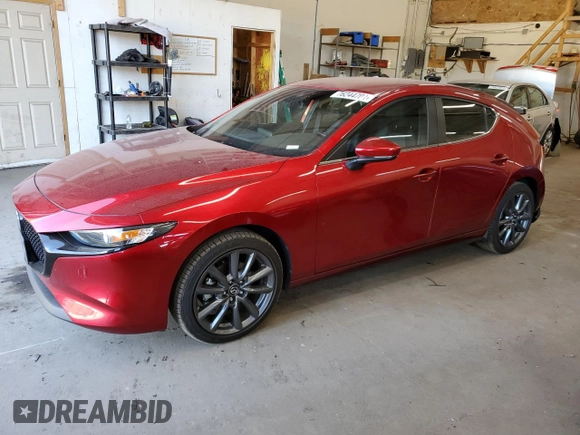 2020 Mazda 3 with VIN JM1BPBLM7L1164942, listed as a Copart auction lot 76244704 with 43,749 mi miles and Salvage title. Bid and sale history available at DreamBid. Image 1.