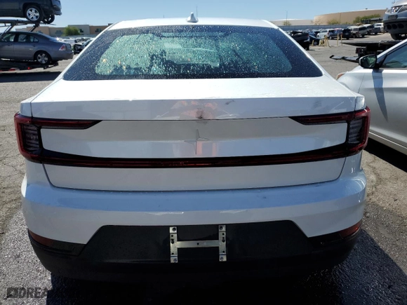 2023 Polestar 2 with VIN YSMEG3KA8PL161928, listed as a Copart auction lot 71888474 with 27,406 mi miles and Salvage Title. Bid and sale history available at carsss.com. Image 6.