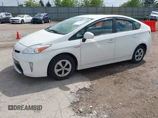 2013 Toyota Prius One with VIN JTDKN3DU0D5546170, listed as a IAAI auction lot 42193801 with 204,796 mi miles. Bid and sale history available at carsss.com. Image 2.