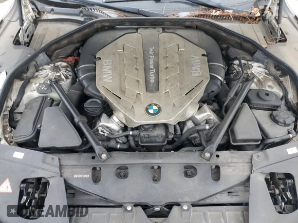 2011 BMW 7 Series 750Li with VIN WBAKB8C51BC852154, listed as a Copart auction lot 51530235 with 109,691 mi miles and Salvage Title. Bid and sale history available at carsss.com. Image 11.