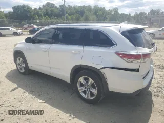 2016 Toyota Highlander Hybrid Limited with VIN 5TDDCRFH7GS016309, listed as a Copart auction lot 68420354 with 112,336 mi miles and Salvage Title. Bid and sale history available at carsss.com. Image 2.
