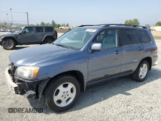 2007 Toyota Highlander w/3rd Row with VIN JTEEP21A870227141, listed as a Copart auction lot 60103295 with 134,610 mi miles and Salvage title. Bid and sale history available at DreamBid. Image 1.