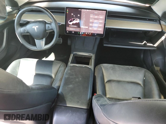 2022 Tesla Model 3 with VIN 5YJ3E1EA0NF108956, listed as a Copart auction lot 50066235 with 35,180 mi miles and Non Repairable. Bid and sale history available at DreamBid. Image 8.
