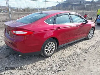 2015 Ford Fusion S with VIN 3FA6P0G72FR190407, listed as a IAAI auction lot 41875138 with 109,180 mi miles. Bid and sale history available at carsss.com. Image 4.