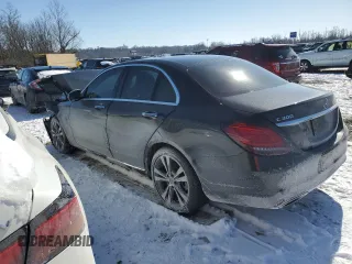 2021 Mercedes-Benz C 300 with VIN W1KWF8EB9MR646467, listed as a Copart auction lot 45903255 with 42,663 mi miles and Salvage Title. Bid and sale history available at carsss.com. Image 2.