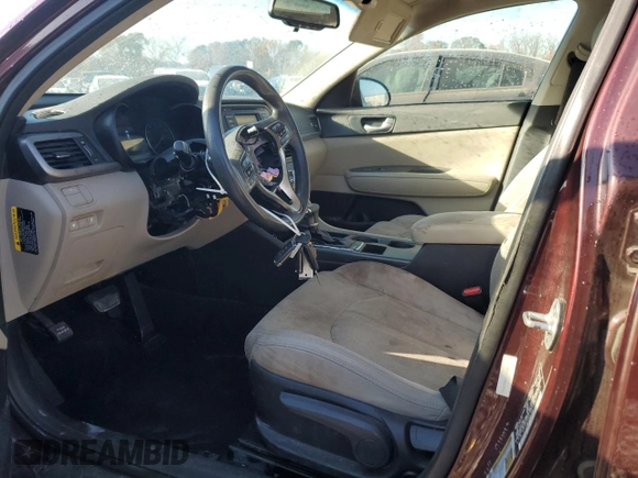 2016 Kia Optima LX with VIN 5XXGT4L3XGG017741, listed as a Copart auction lot 83065824 with 158,453 mi miles and Salvage Title. Bid and sale history available at DreamBid. Image 7.