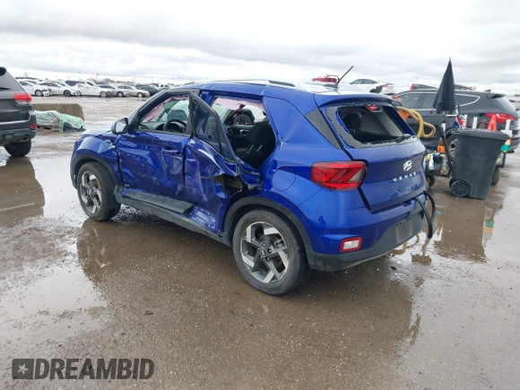 2023 Hyundai Venue Limited with VIN KMHRC8A34PU212968, listed as a IAAI auction lot 41197224 with 34,856 mi miles and . Bid and sale history available at DreamBid. Image 3.
