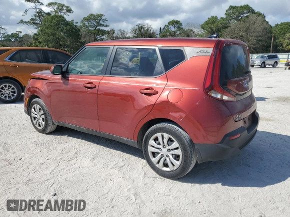 2020 Kia Soul LX with VIN KNDJ23AU3L7096431, listed as a Copart auction lot 43965265 with 54,768 mi miles and Salvage Title. Bid and sale history available at carsss.com. Image 2.