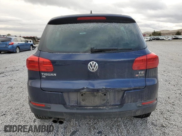 2016 Volkswagen Tiguan SE with VIN WVGBV7AX3GW532425, listed as a Copart auction lot 48720835 with 88,312 mi miles and Salvage Title. Bid and sale history available at DreamBid. Image 6.