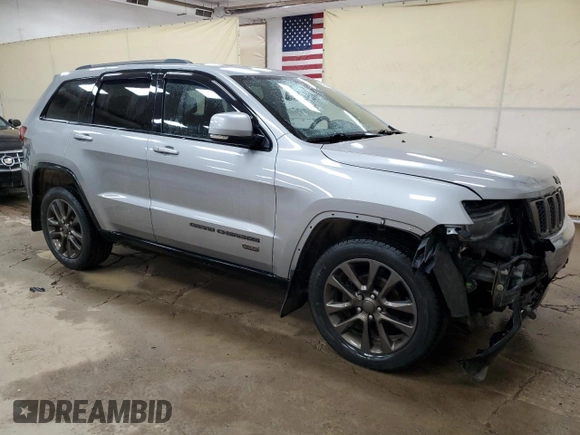 2016 Jeep Grand Cherokee Limited 75th Anniversary with VIN 1C4RJFBG0GC389068, listed as a Copart auction lot 54564355 with 90,332 mi miles and Clean Title. Bid and sale history available at DreamBid. Image 4.