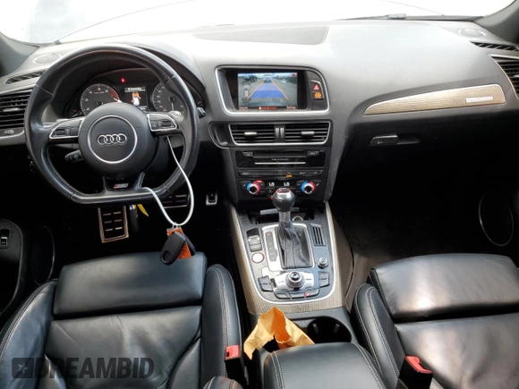 2017 Audi SQ5 Premium Plus with VIN WA1CCAFP2HA012729, listed as a Copart auction lot 55347255 with 90,468 mi miles and Salvage title. Bid and sale history available at DreamBid. Image 8.
