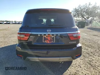 2021 Nissan Armada Platinum with VIN JN8AY2CC6M9145404, listed as a Copart auction lot 81495114 with 48,084 mi miles and Salvage Title. Bid and sale history available at carsss.com. Image 6.