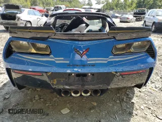 2015 Chevrolet Corvette Z06 3LZ with VIN 1G1YT2D61F5600180, listed as a Copart auction lot 70752014 with 0 mi miles and Salvage Title. Bid and sale history available at carsss.com. Image 6.