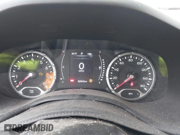 2017 Jeep Renegade Altitude with VIN ZACCJABB1HPE82336, listed as a IAAI auction lot 42353436 with 62,843 mi miles and . Bid and sale history available at DreamBid. Image 7.