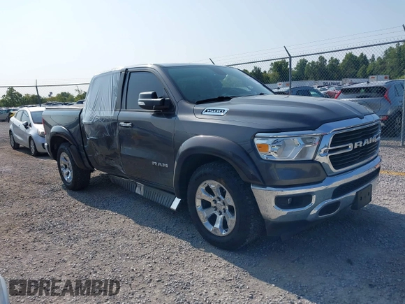 2019 Ram 1500 Big Horn/Lone Star with VIN 1C6RRFFG7KN817399, listed as a IAAI auction lot 40296231 with 63,708 mi miles. Bid and sale history available at carsss.com. Image 1.