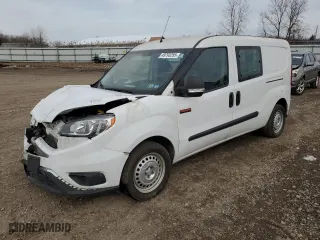 2018 Ram ProMaster City Cargo Van Tradesman with VIN ZFBERFAB5J6J63033, listed as a Copart auction lot 49793255 with 81,614 mi miles and Salvage Title. Bid and sale history available at carsss.com. Image 1.