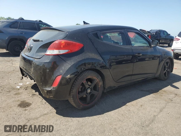 2012 Hyundai Veloster w/Gray Int with VIN KMHTC6AD5CU066108, listed as a Copart auction lot 62311305 with 117,856 mi miles and Salvage title. Bid and sale history available at DreamBid. Image 3.