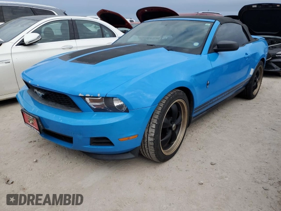 2011 Ford Mustang V6 with VIN 1ZVBP8EM0B5126716, listed as a Copart auction lot 76779624 with Not provided miles and Non repairable. Bid and sale history available at DreamBid. Image 1.