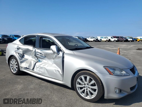 2008 Lexus IS 250 with VIN JTHBK262885083939, listed as a Copart auction lot 46953655 with 67,213 mi miles and Salvage Title. Bid and sale history available at DreamBid. Image 4.