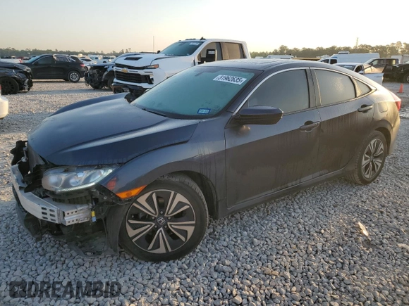 2017 Honda Civic Sedan EX-L with VIN 19XFC1F73HE015610, listed as a Copart auction lot 51962635 with 59,212 mi miles and Salvage Title. Bid and sale history available at carsss.com. Image 1.